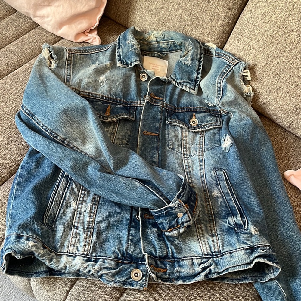 Distressed Jean jacket